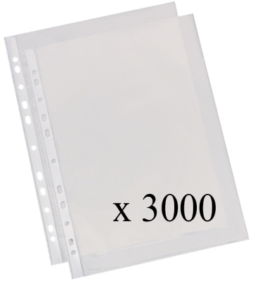 Folie protectie documente A4, 40 microni, 100 folii/set, 30 seturi/cutie Exte